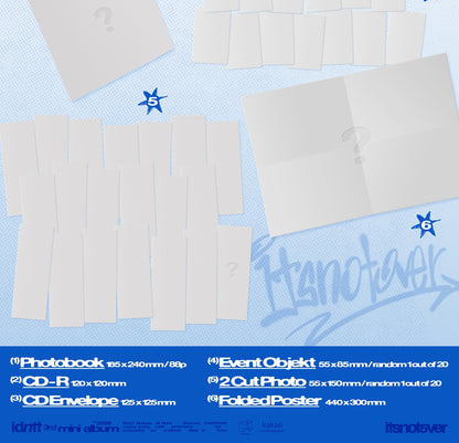 [Pre-order] idntt [itsnotover] 3rd Mini Album + Free Gift