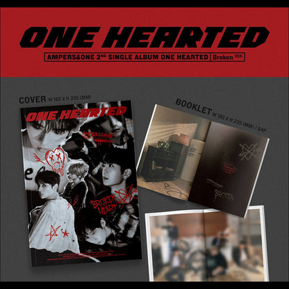 AMPERS&ONE - ONE HEARTED 2nd Single Album (Heart ver. / Broken ver.) + Free Gift