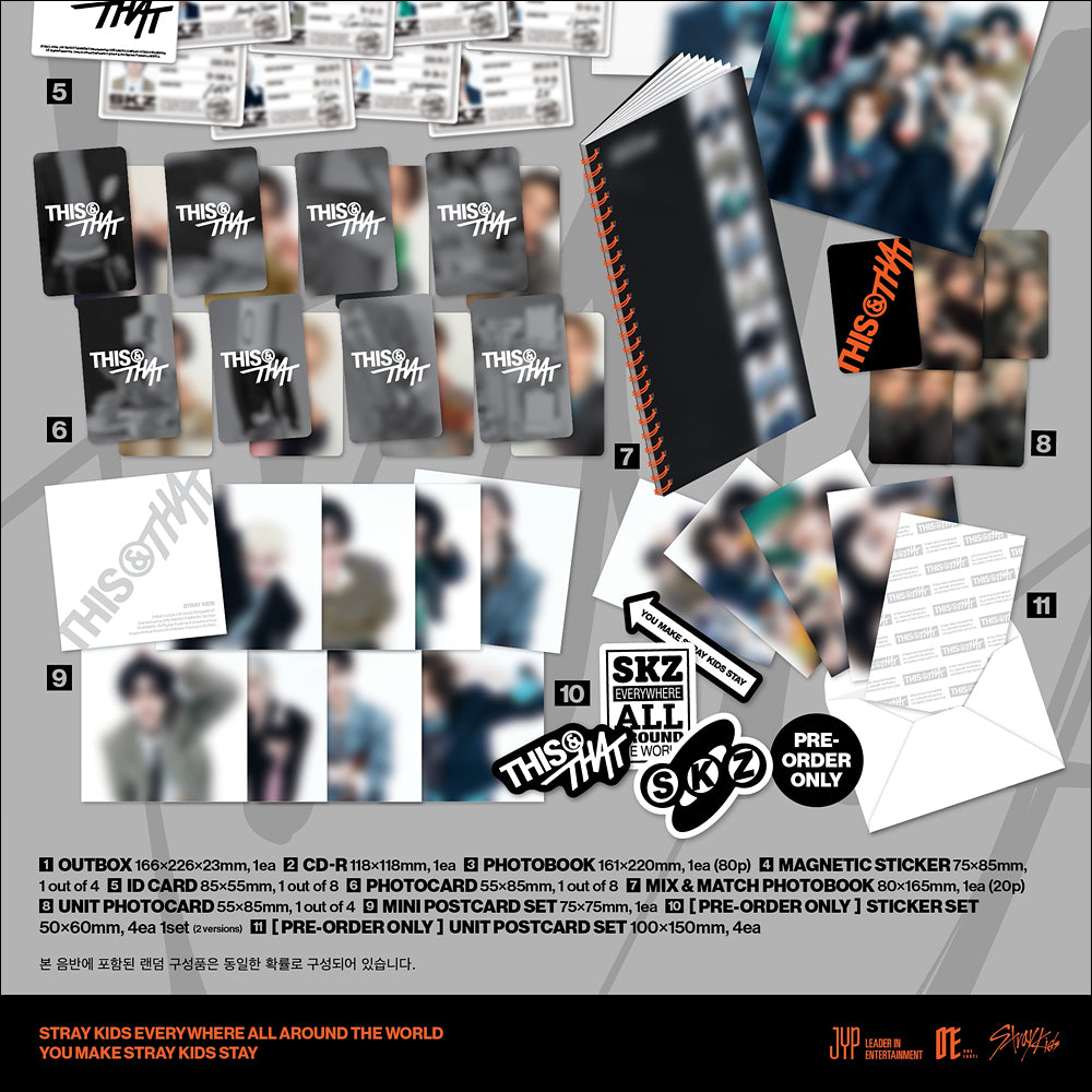Stray Kids [THIS & THAT] (THIS VER., THAT VER.) Mini Album + Free Gift
