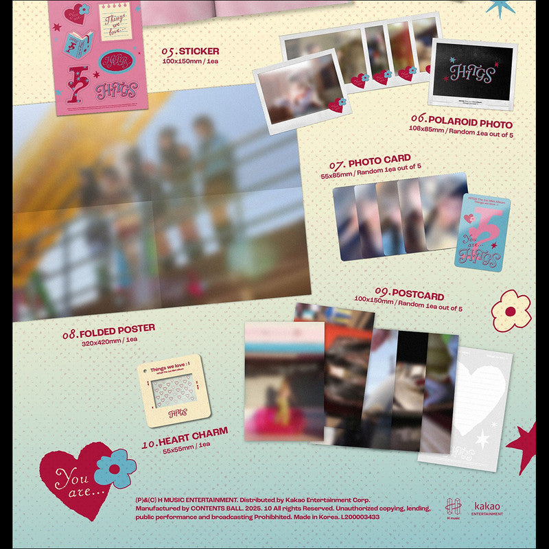 HITGS - Things we love: I (I am… ver. You are… ver.) / The 1st Mini Album + Free Gift