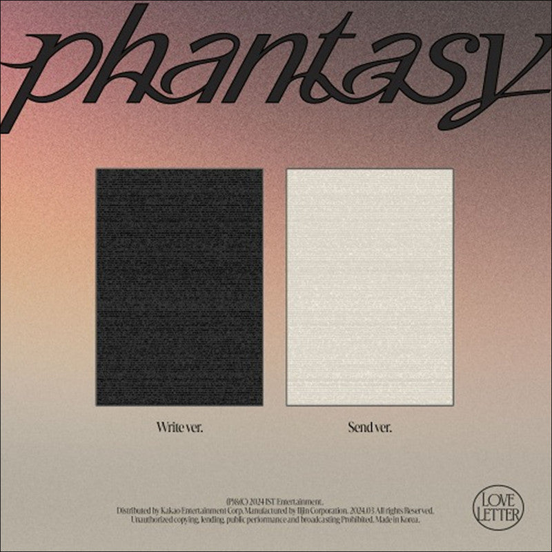 THE BOYZ [Phantasy_ Pt.3 Love Letter] 2nd Album (Write ver./ Send ver.)