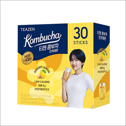 TEAZEN Hot Kombu Ginger Lemon Tea, 30 count, 5g