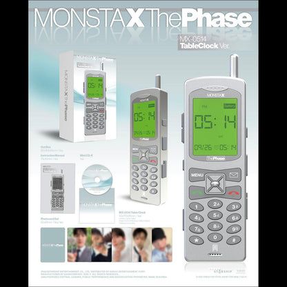 [Pre-order] MONSTA X - EP [The Phase] (MX-0514 Table Clock Ver.) (Limited Edition) + Free Gift