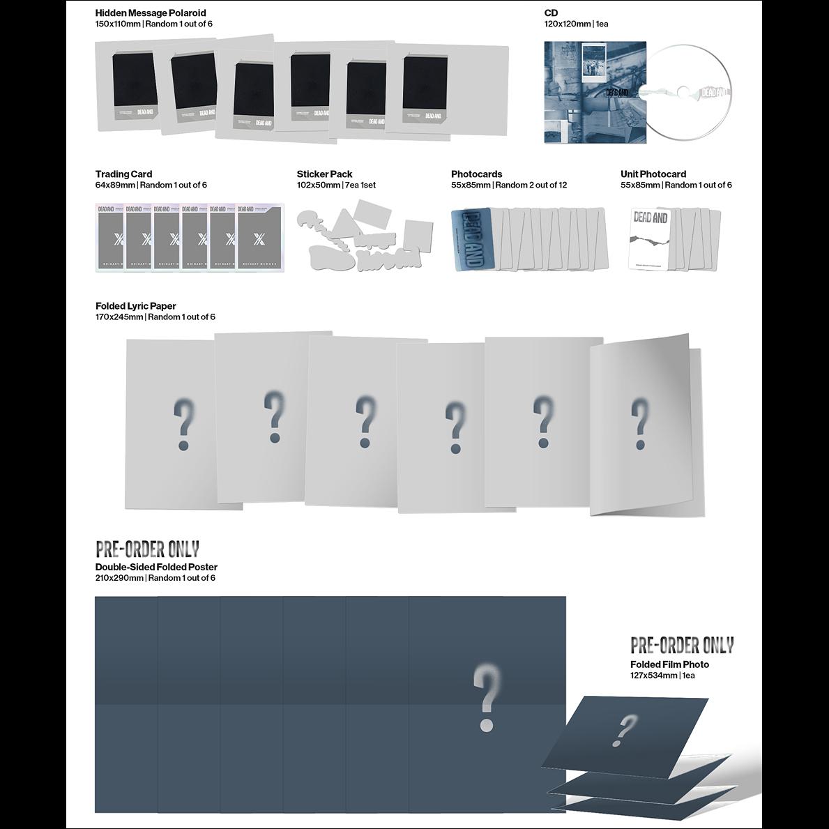 Xdinary Heroes DEAD AND (Photobook ver.) / 8th Mini Album + Free Gift