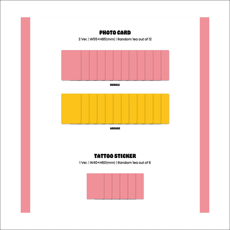 [NO POB] STAYC - TEENFRESH (BUBBLE ver. / ARCADE ver.) 3rd Mini Album