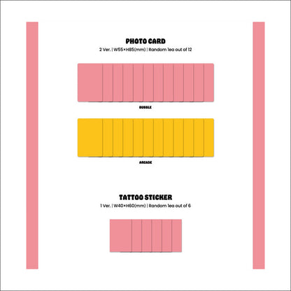 [NO POB] STAYC - TEENFRESH (BUBBLE ver. / ARCADE ver.) 3rd Mini Album