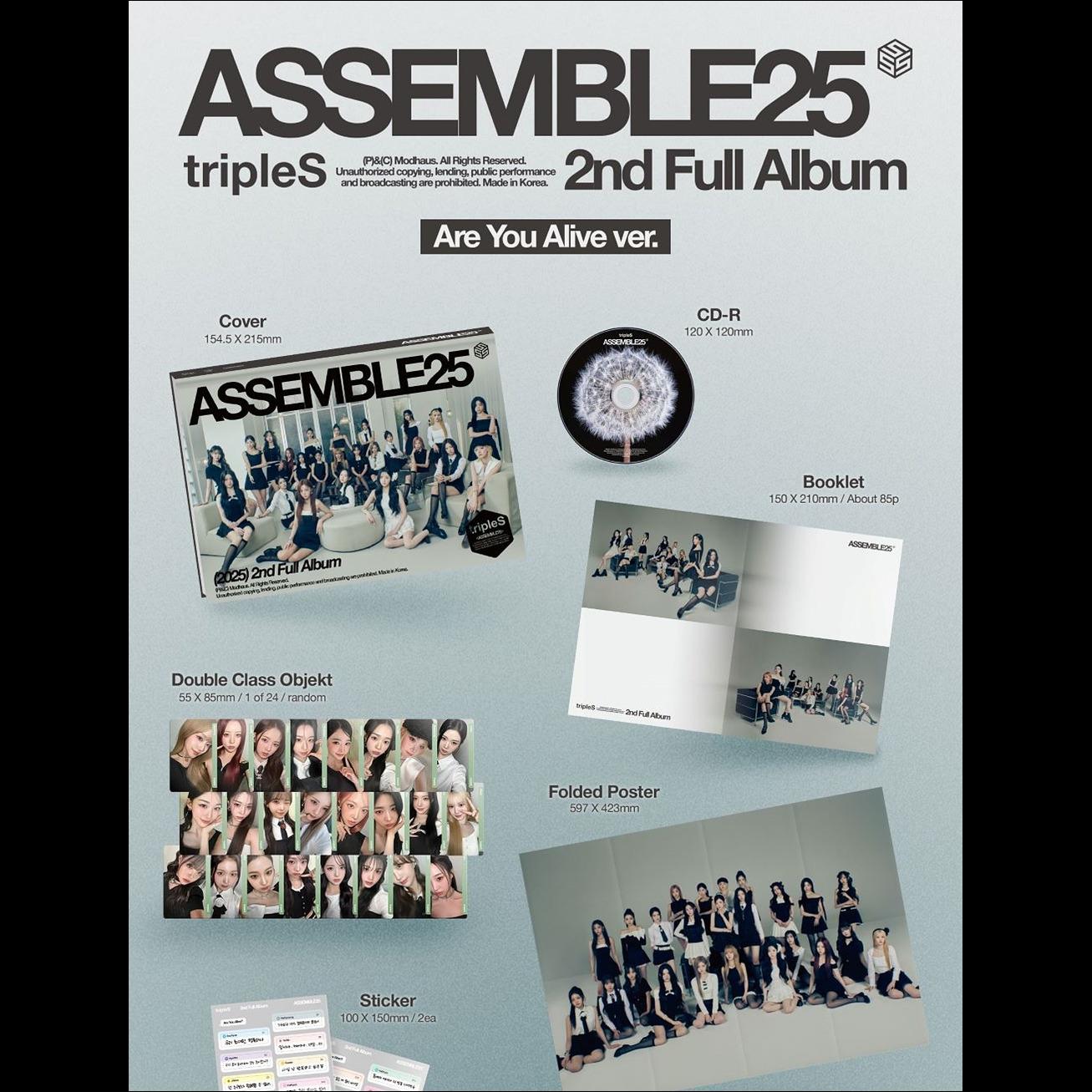 tripleS [ASSEMBLE25] Album (Are You Alive ver. / We So Alive ver.)