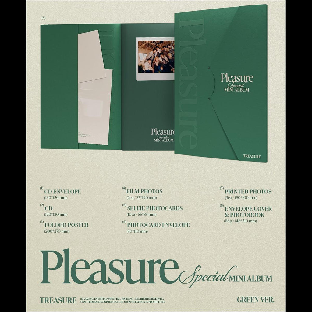 TREASURE [PLEASURE] Special Mini Album (YELLOW VER. / BLUE VER.)