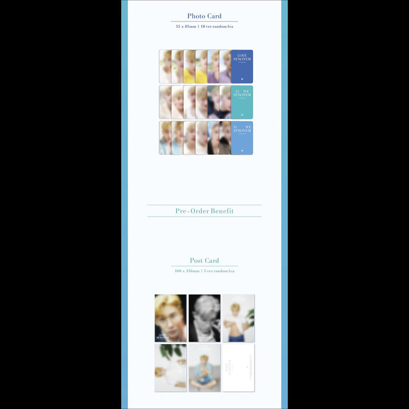 Wonho Album [LOVE SYNONYM #1. Right for me](Random)