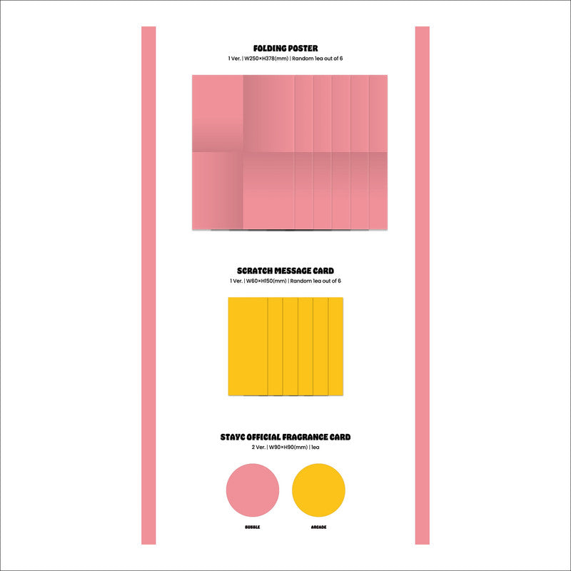 [NO POB] STAYC - TEENFRESH (BUBBLE ver. / ARCADE ver.) 3rd Mini Album