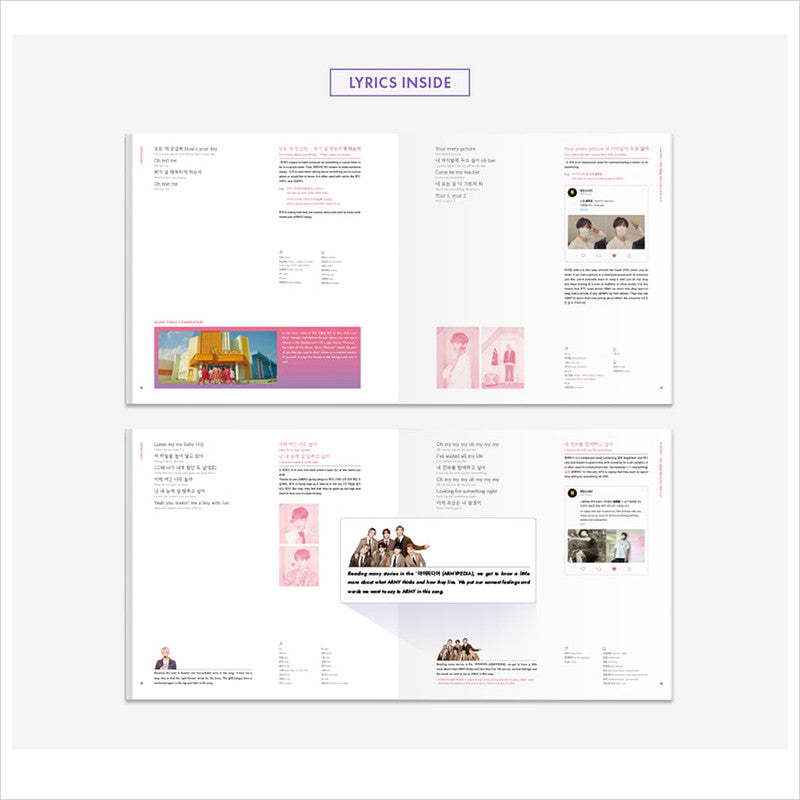 BTS LYRICS INSIDE