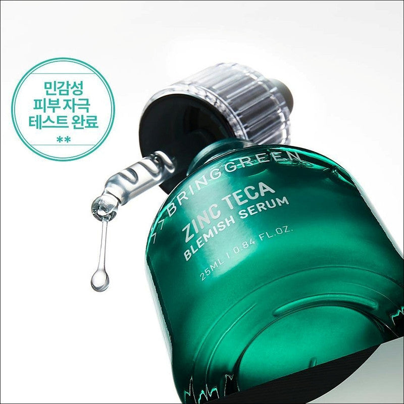 BRINGGREEN ZINC TECA Trouble Serum 50ml + 25ml Refills + 20 pads