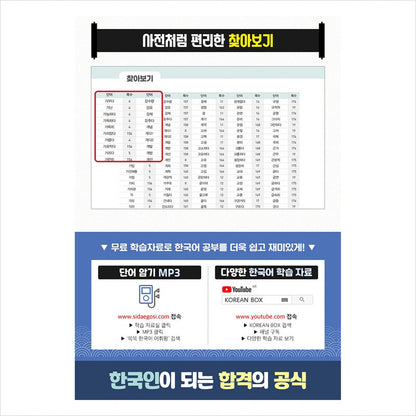 Ssokssok Korean Vocabulary King TOPIK 2 Intermediate Word Dictionary - 1800 Essential Words for TOPIK Levels 3-4