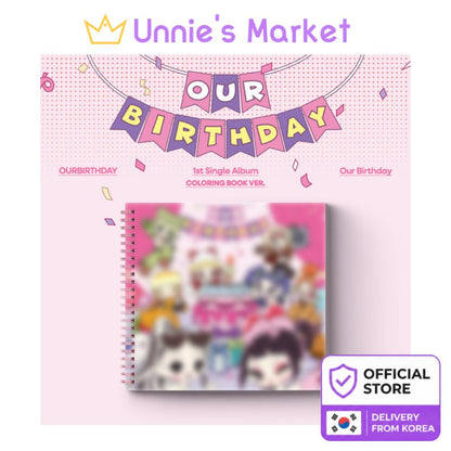[Pre-order] OURBIRTHDAY - Our Birthday COLORING BOOK VER. Album + Free Gift