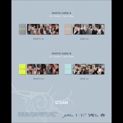 &TEAM - Back to Life (BREATH ver. / GAZE ver.) / KR 1st Mini Album