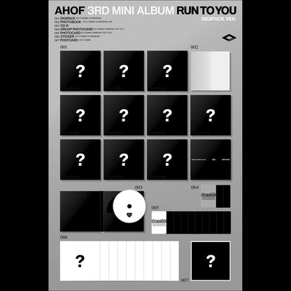 AHOF [RUN TO YOU] DIGIPACK Ver. / 3rd Mini Album + Free Gift
