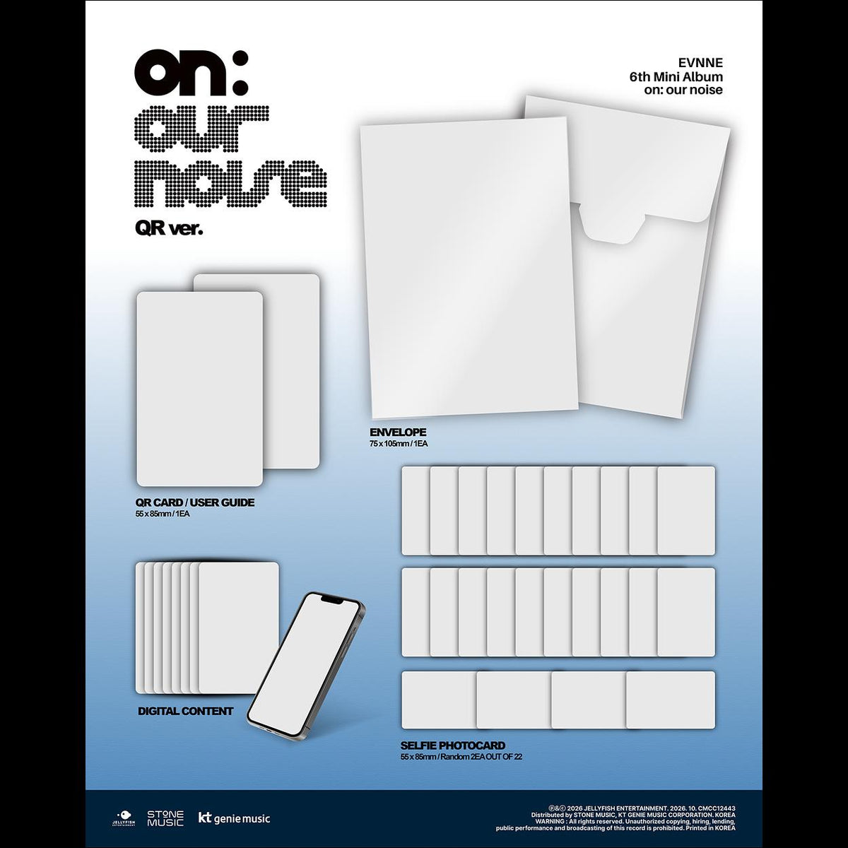 [Pre-order] EVNNE on: our noise QR Ver KPOP Album Sealed + Free Gift