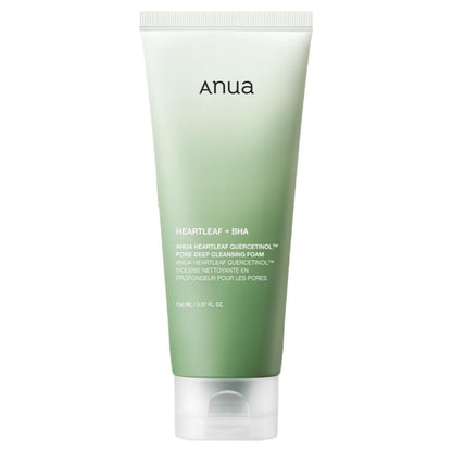 [Anua] Heartleaf Pore Control Cleansing Oil & Quercetinol Cleansing Foam Set | Double Cleansing Method for Blackheads, K-Beauty