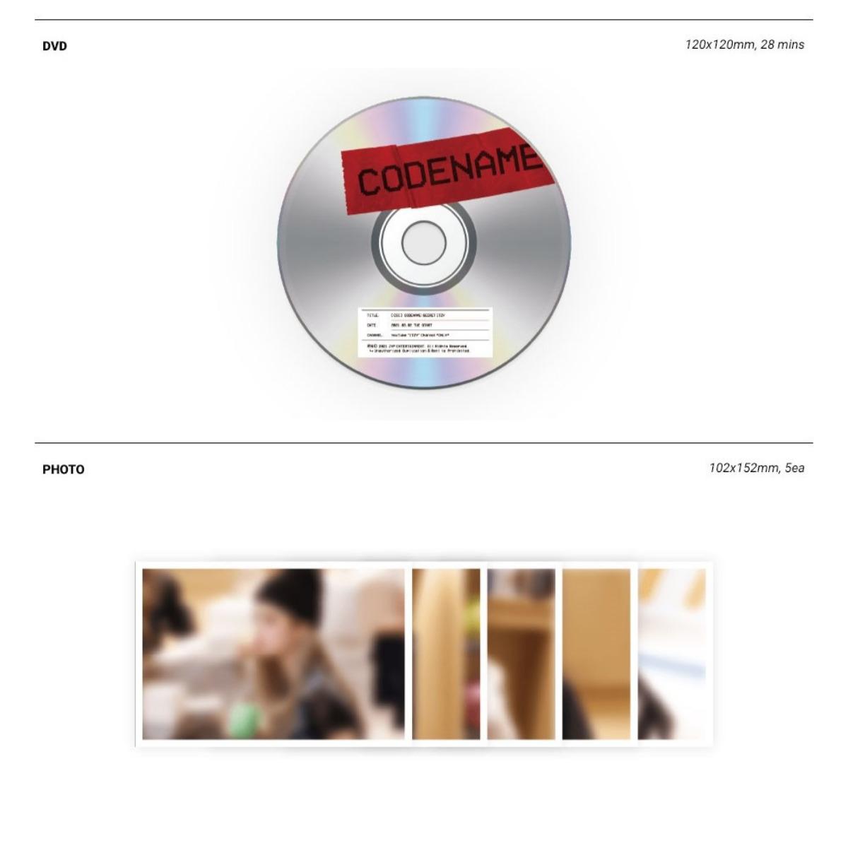 ITZY Code Name Secret ITZY Behind [DVD + Photobook] Package