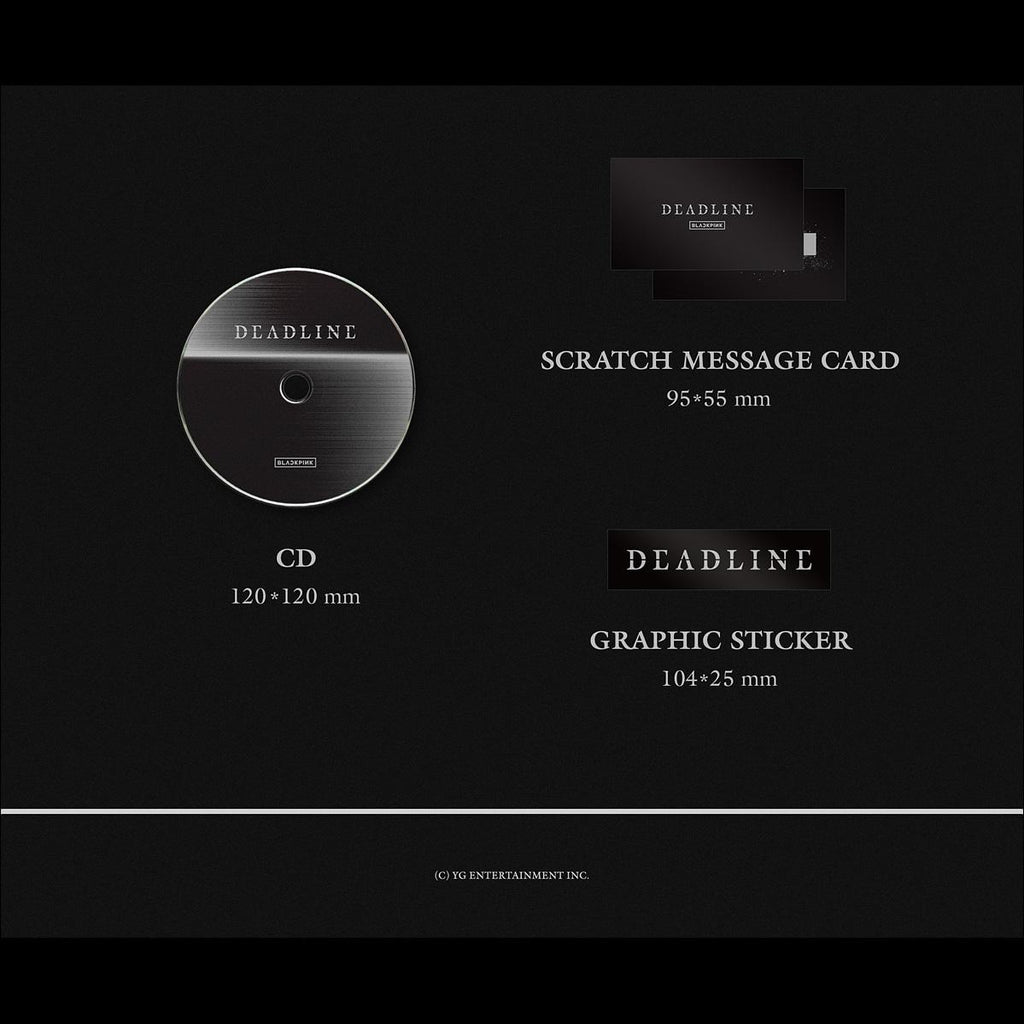 BLACKPINK [DEADLINE] GRAY Ver. / 3rd MINI ALBUM + Free Gift