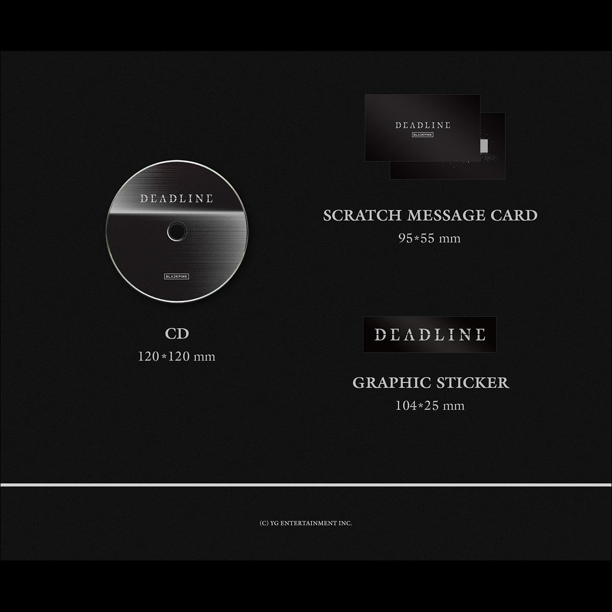 BLACKPINK [DEADLINE] GRAY Ver. / 3rd MINI ALBUM + Free Gift