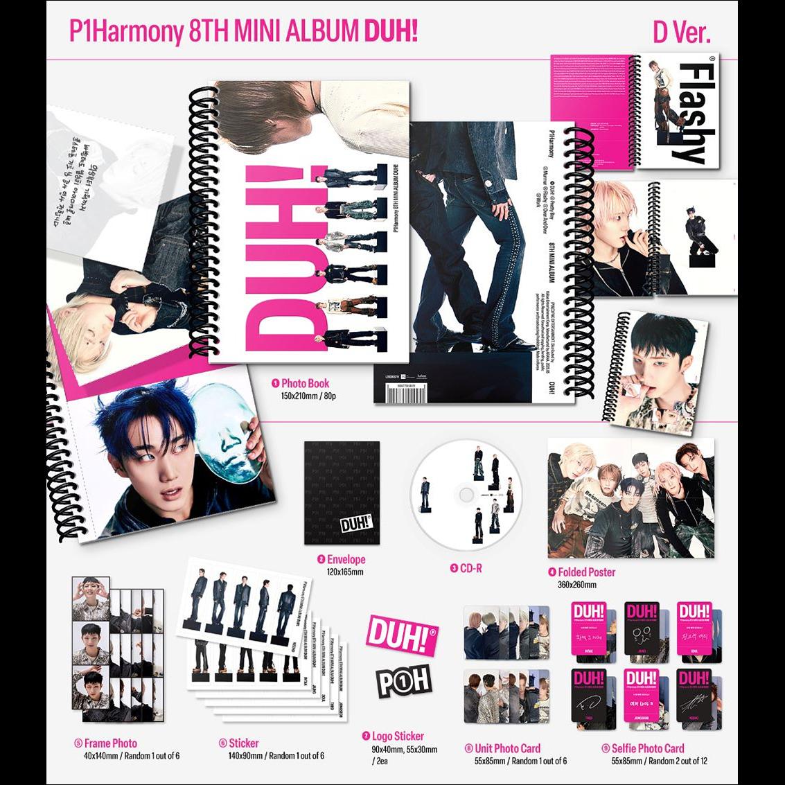 P1Harmony 8th Mini Album DUH! (CD)