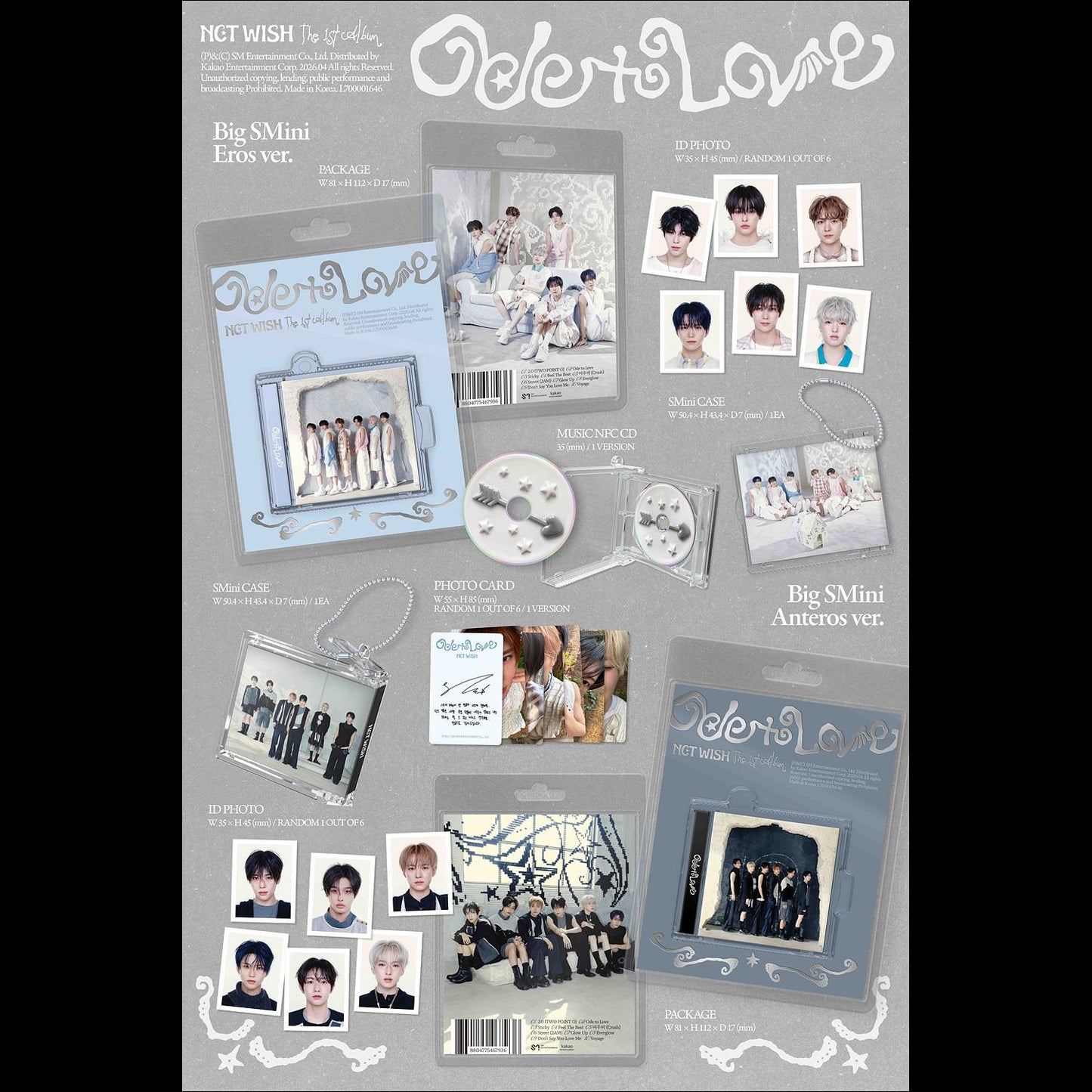 (Big Smini Ver.) NCT WISH [Ode to Love] 1st Album + free gift