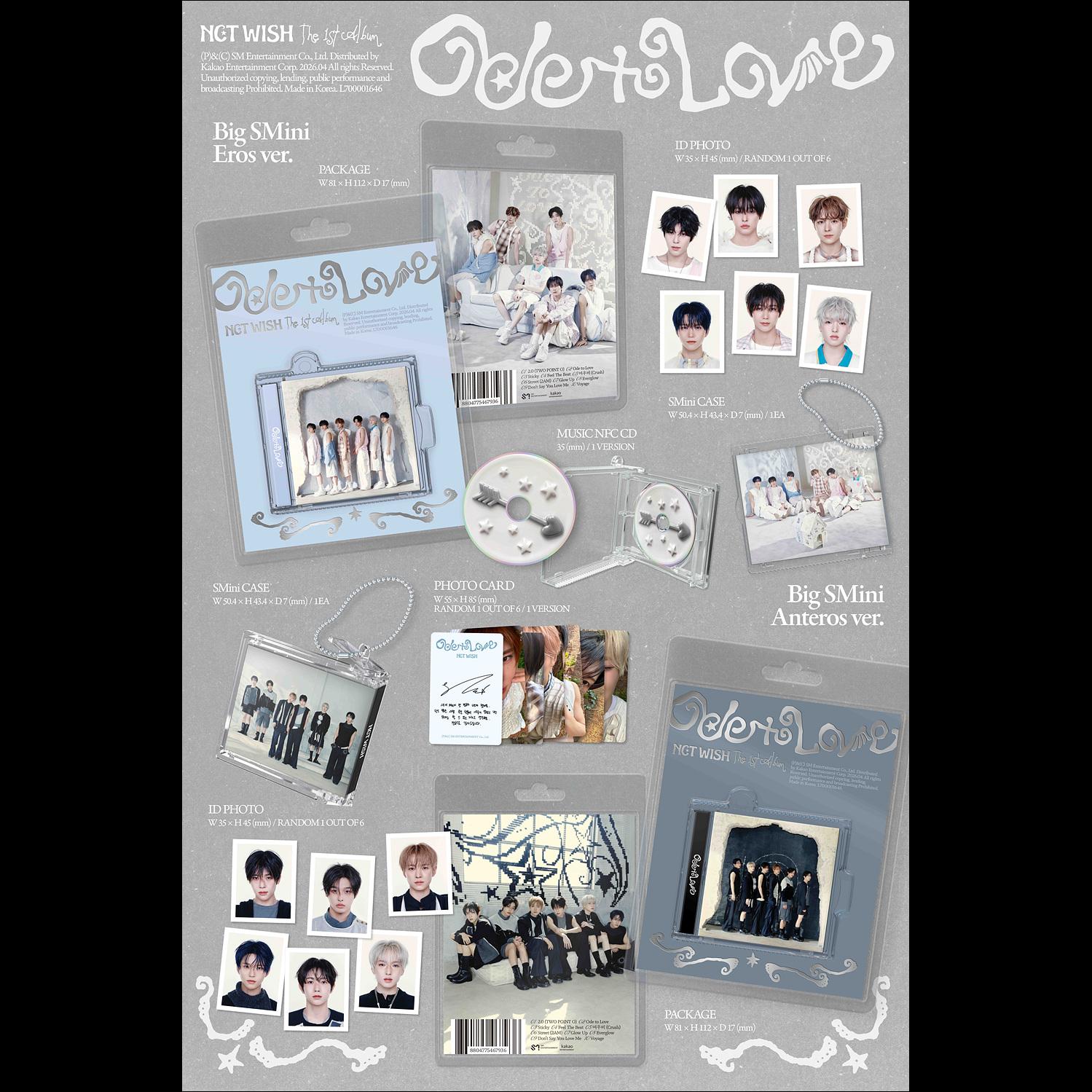 (Big Smini Ver.) NCT WISH [Ode to Love] 1st Album + free gift