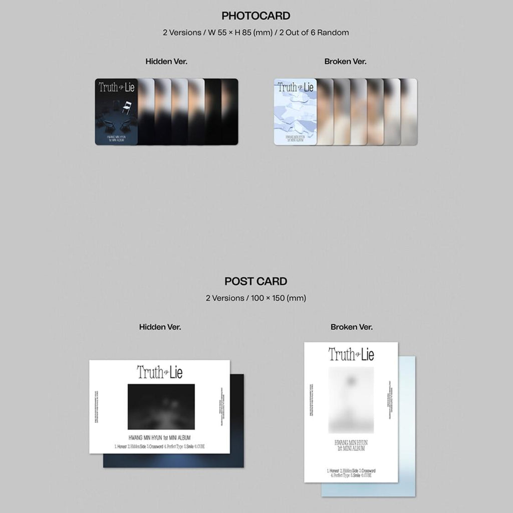 HWANG MIN HYUN Truth or Lie - 1st MINI ALBUM
