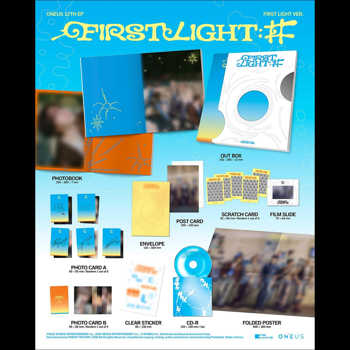 [Pre-order] ONEUS - FIRST LIGHT (FIRST LIGHT Ver.) + Free Gift