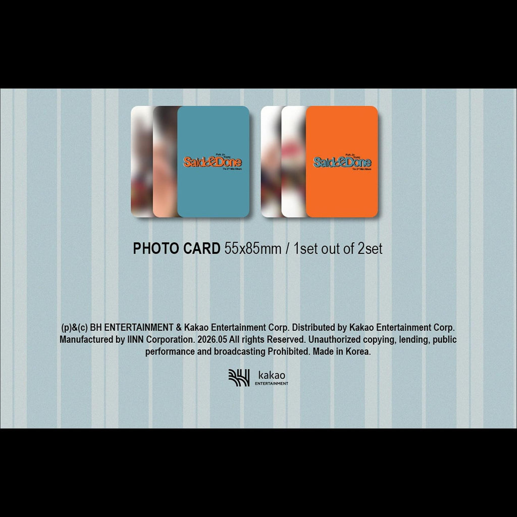 Park Jin Young (GOT7) [Said & Done] 2nd Mini Album (Memory Box ver.) + Free Gift