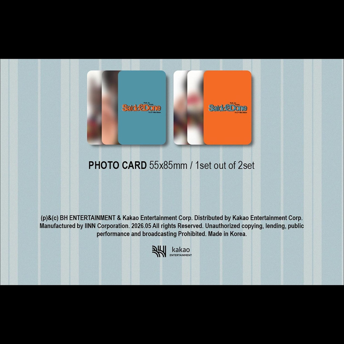 Park Jin Young (GOT7) [Said & Done] 2nd Mini Album (Memory Box ver.) + Free Gift