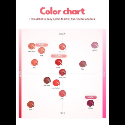 [INGA] Water Glow Lip Tint (4.5g) - 13 Colors | Long-Lasting Hydrating Glossy Tint, Non-Sticky Glass Skin Finish, K-Beauty