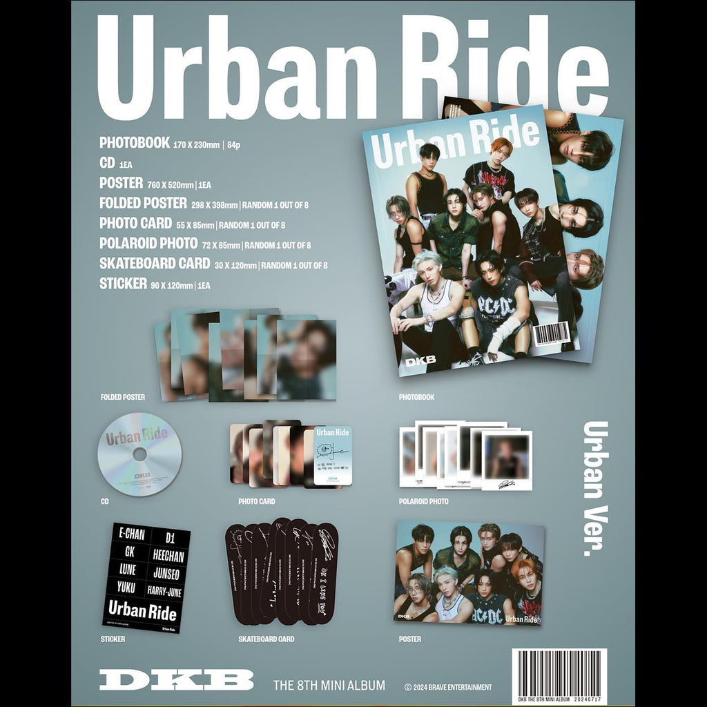 DKB - Urban Ride 8th Mini Album (Urban ver. / Ride ver.)