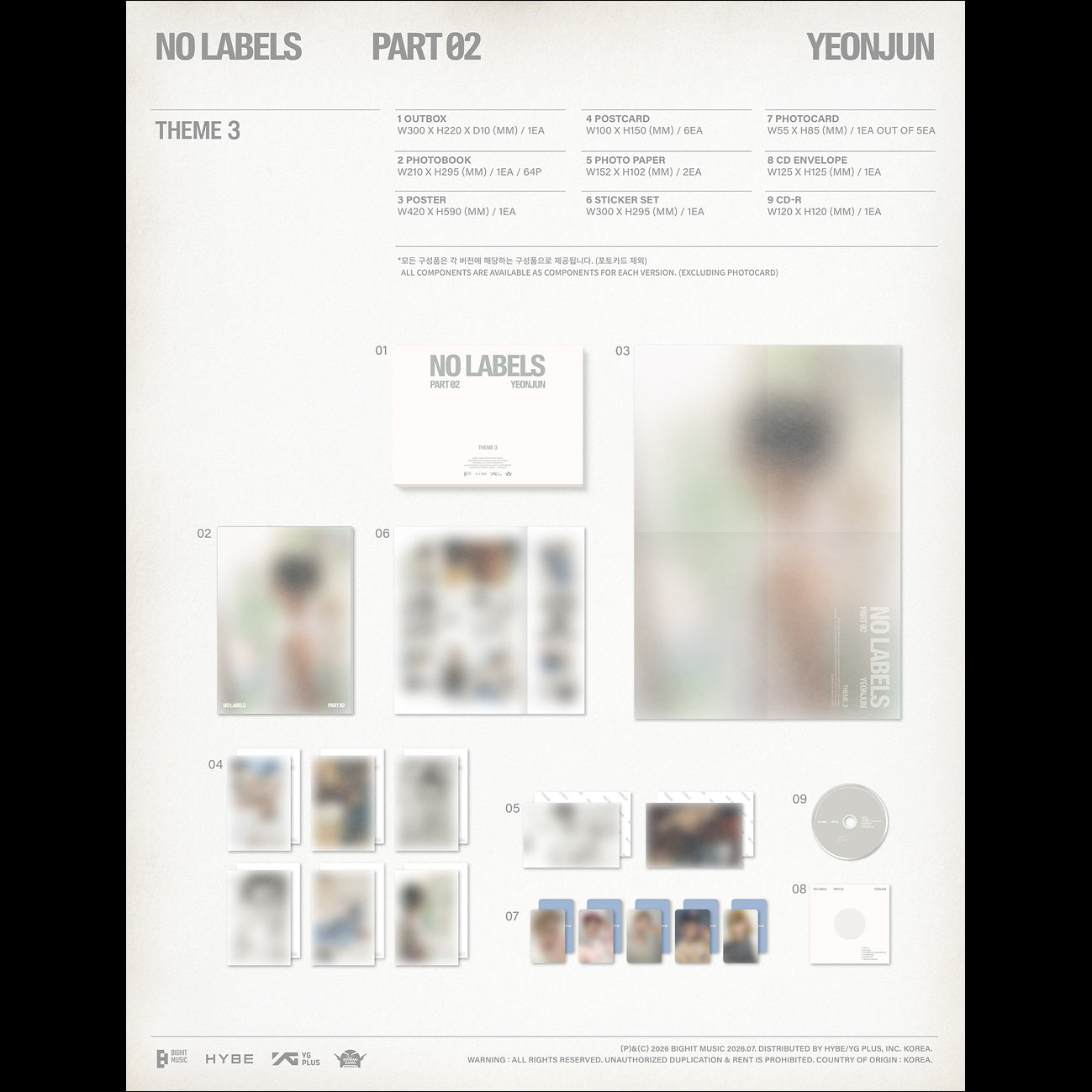 YEONJUN (TOMORROW X TOGETHER) [NO LABELS: PART 02] Album + Free Gift
