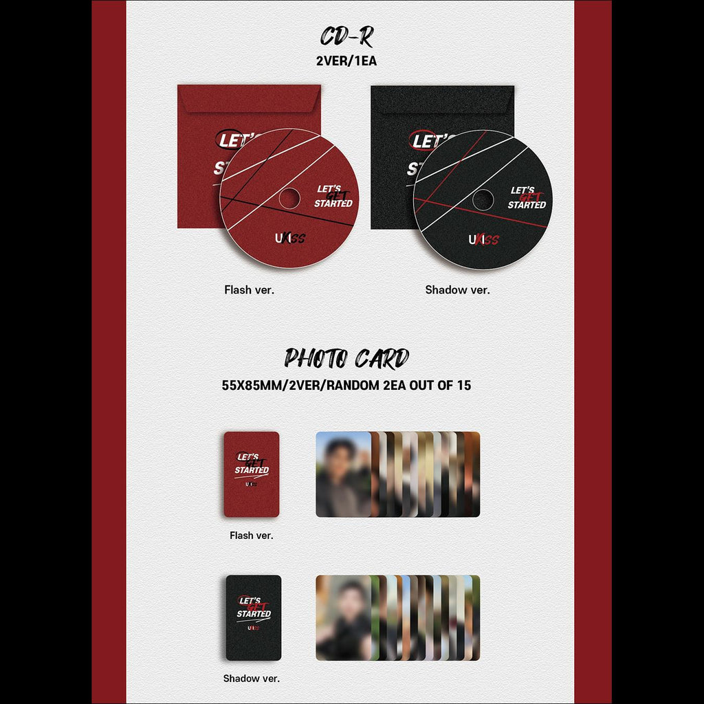 UKISS - LET’S GET STARTED (Flash ver. / Shadow ver.) / 13th Mini Album