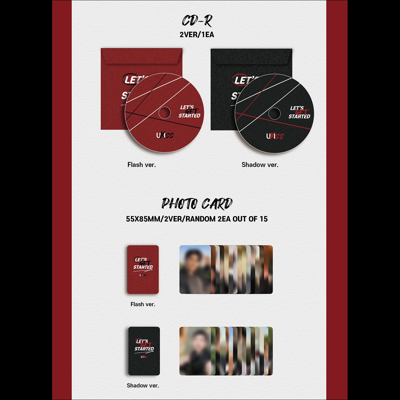 UKISS - LET’S GET STARTED (Flash ver. / Shadow ver.) / 13th Mini Album