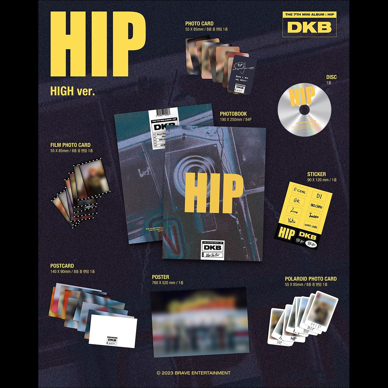 DKB [HIP] the 7th Mini Album(GO Ver. / HIGH Ver.)