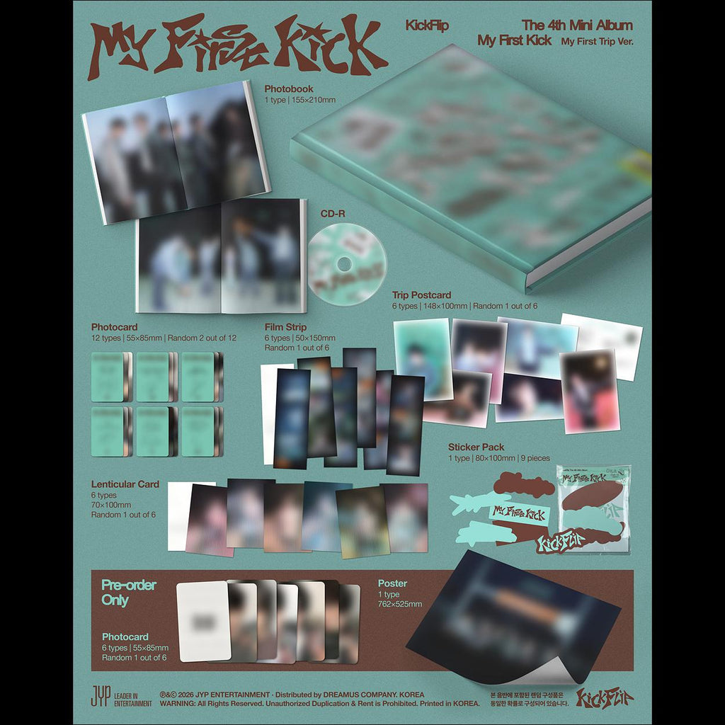 KickFlip My First Kick My First Trip Ver. (Standard Ver.) + Free Gift