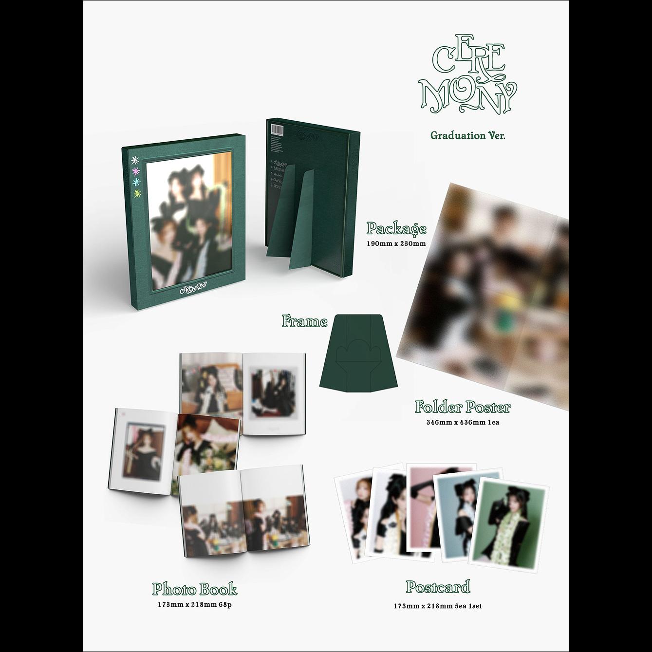 QWER [CEREMONY] (Unbalance Ver. / Graduation Ver.) / 4th Mini Ablum + Free Gift