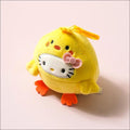 DAISO Sanrio Hello Kitty Chick Costume Plush Keyring (Yellow)