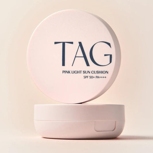 [TAG] Pink Light Sun Cushion - SPF50+ PA++++ Calming Pink Tone-Up Brightening Sunscreen Cushion by Too Cool For School, 15g | Olive's K-beauty