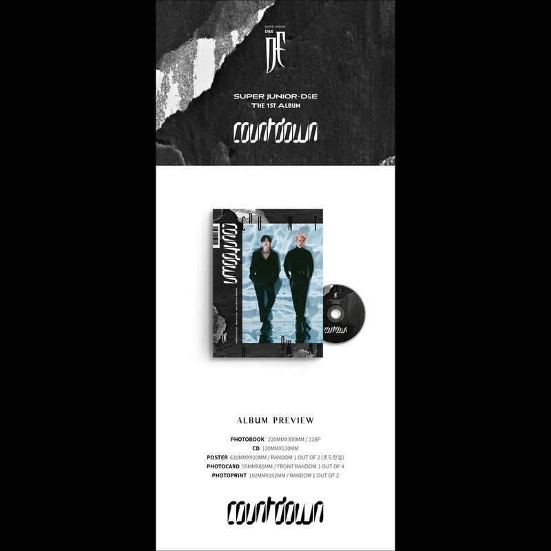 Super Junior D&E [COUNTDOWN] 1st Album(be ver./california love ver./countdown ver.)