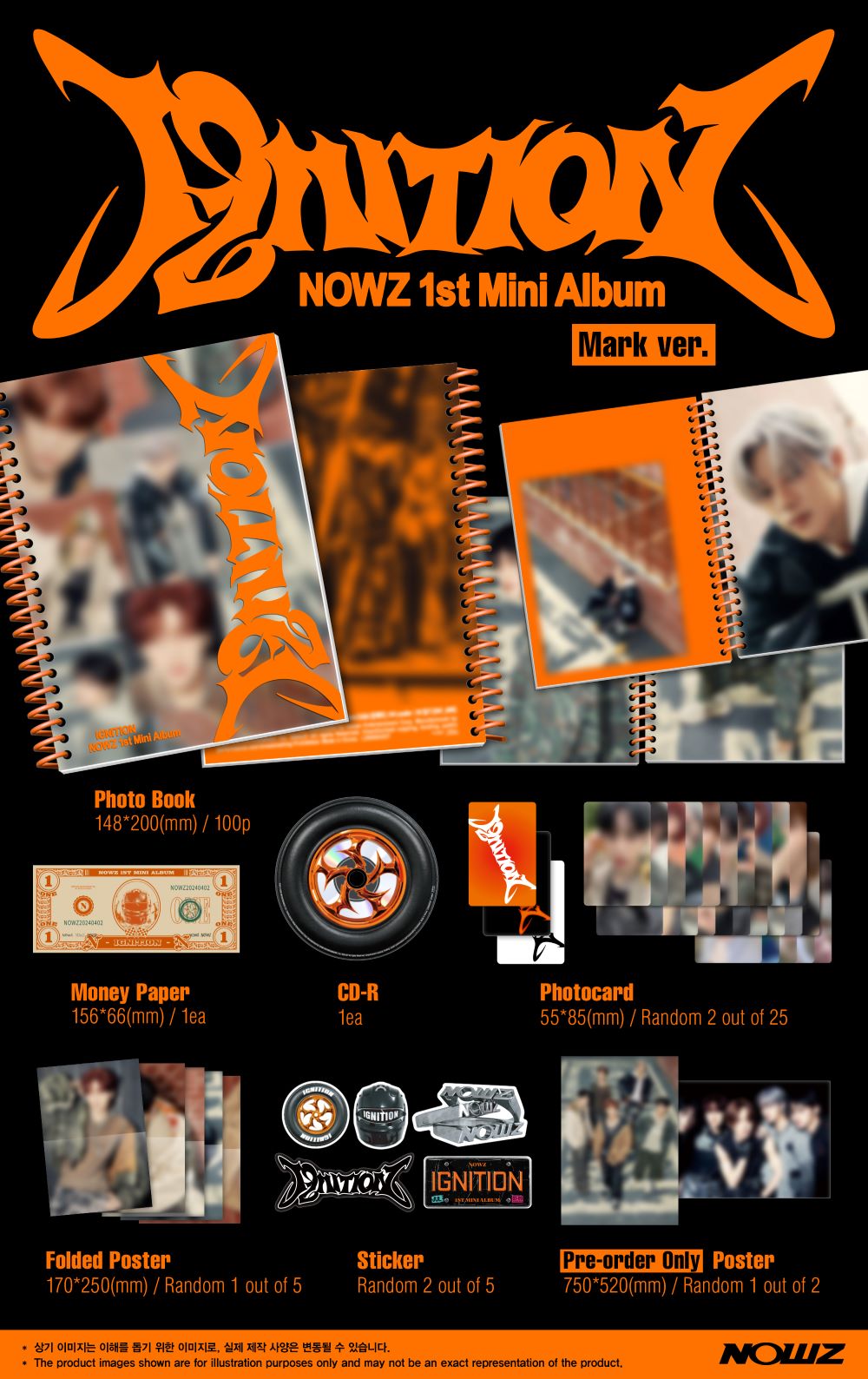 NOWZ - IGNITION 1st Mini Album
