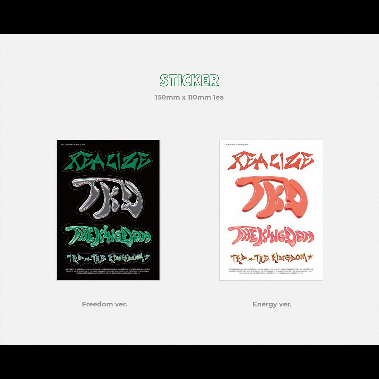 THE KINGDOM - REALIZE 8th Mini Album (Freedom ver., Energy ver.)