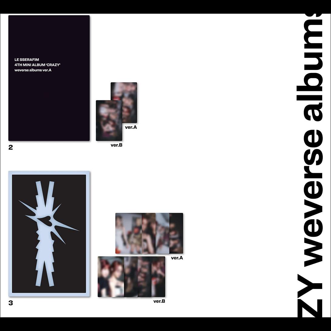[SET] LE SSERAFIM - CRAZY Weverse Albums Ver.