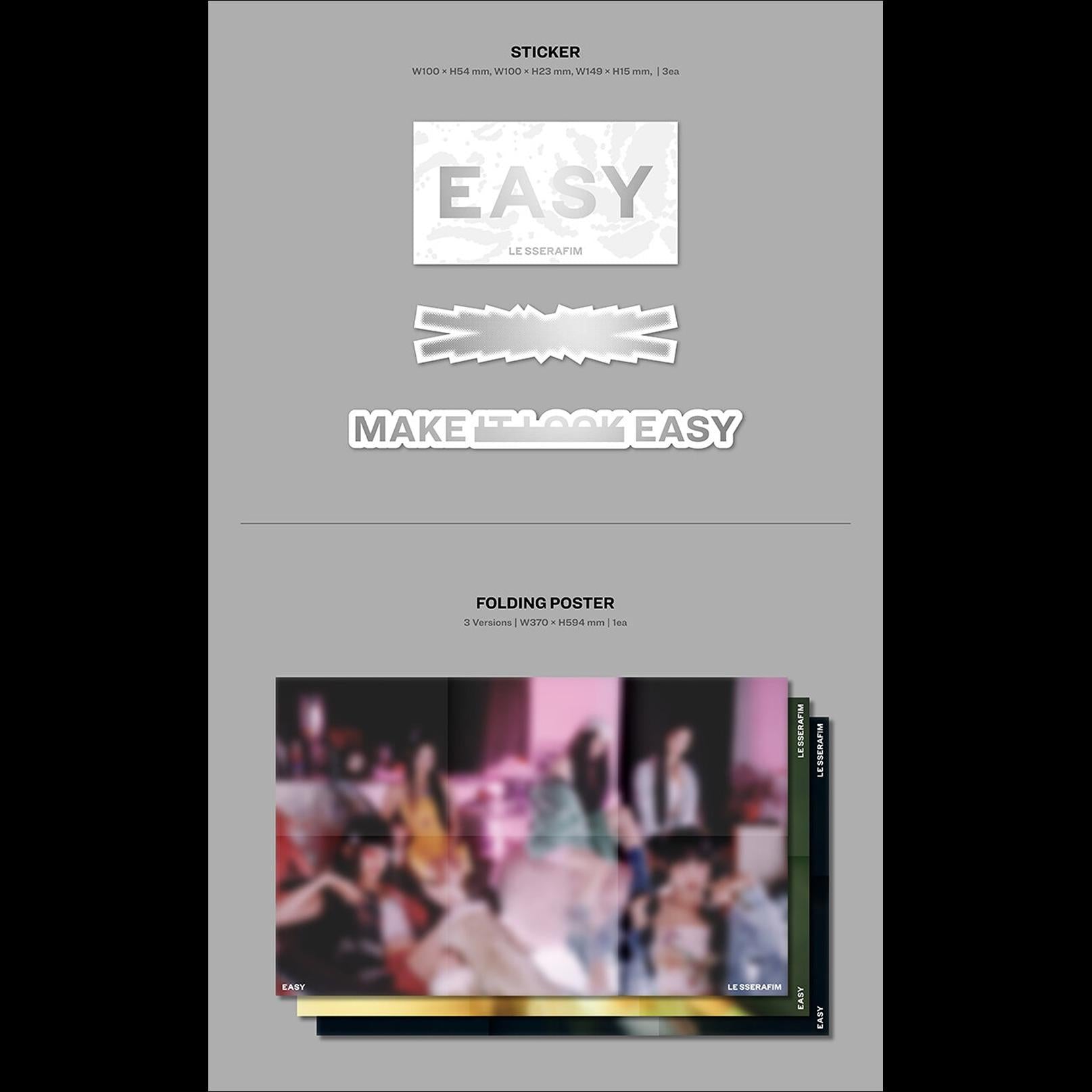 LE SSERAFIM [EASY] 3rd Mini Album