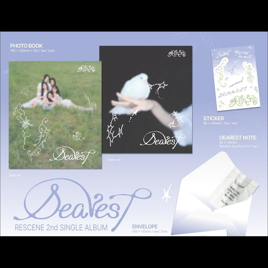 RESCENE [Dearest] 2nd Single Album (Dear ver. / Dewy ver.)