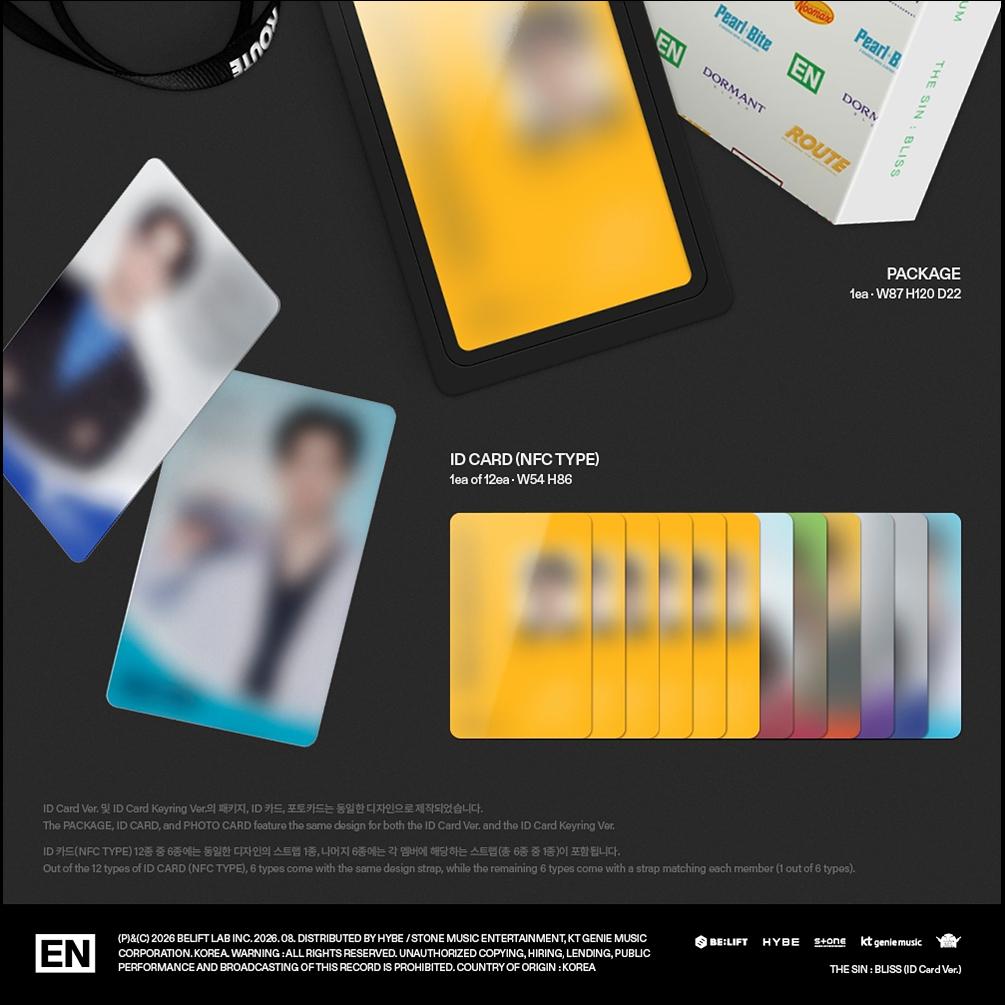 [Pre-order] ENHYPEN - THE SIN  BLISS (ID Card Ver.) + Free Gift