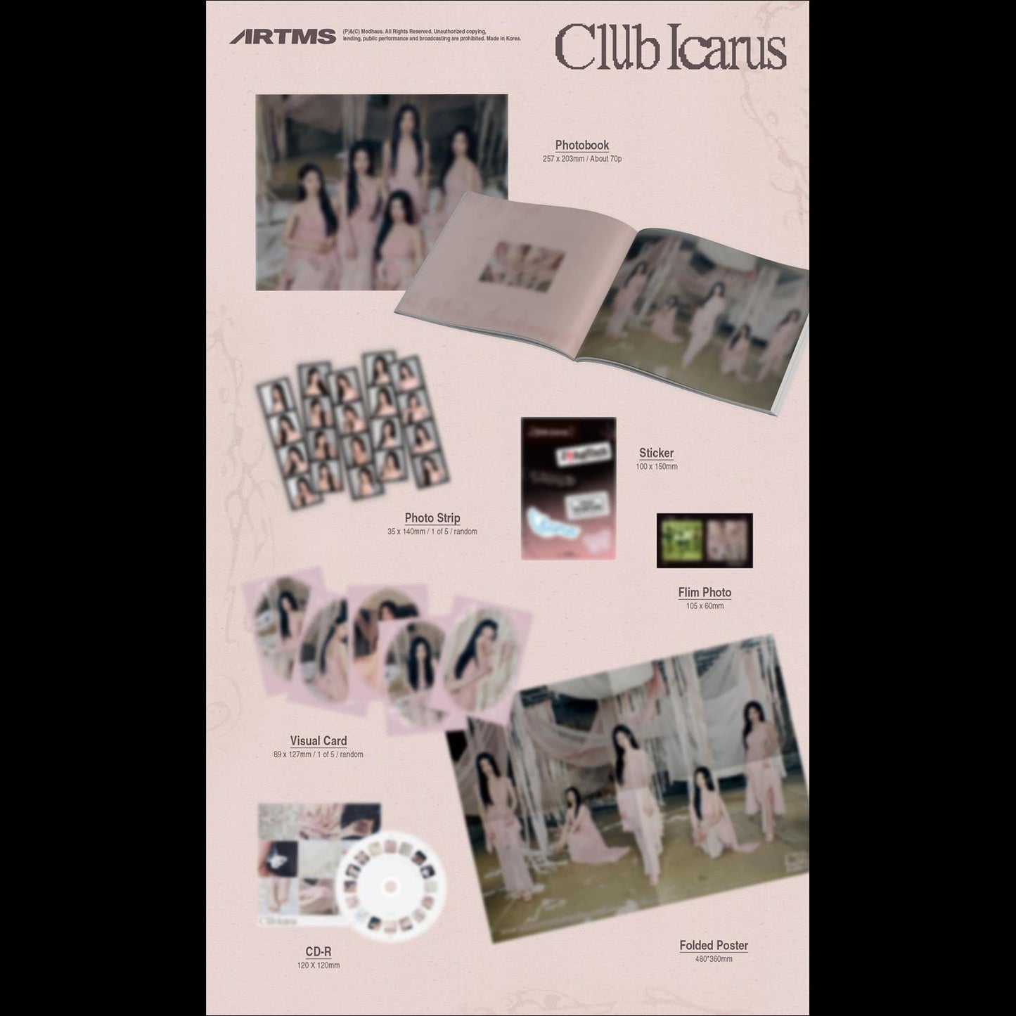 ARTMS [Club Icarus] 1st Mini Album (A ver. / B ver.)